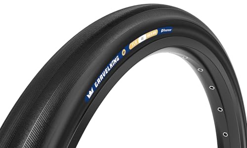 Panaracer Gravelking Slick Plus TLR Tubeless Ready Faltreifen - ZSG Gravel Compound Pannensicher - Beadlock-Technologie - 120Tpi TuffTex+ Doppelschicht Gehäuse - Gravel Fahrradreifen