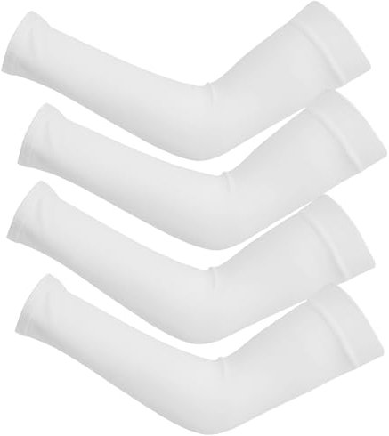 NIEITRK Manchette Gaming,Manchette Bras Homme,Manchon De Compression Bras,Manchon,Manchette Bras Femme,Manchon Bras,Gaming Sleeve,Manchettes Thermiques De Running Homme,Manchette Volley,2 Blancs