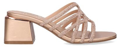 Exé - Sandalo TACCO CARMEN-246 Strass Gold CARMEN-286 per: Donna, Oro rosa, 39 EU