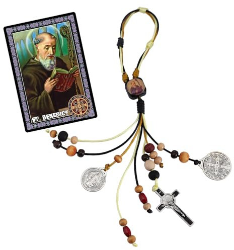St. Benedikt-Medaillen für Tür mit Gebetskarten des Heiligen Benedikt, Heimschutz, St. Benedikt, Katholisches Geschenk-Set für neues Zuhause, Türhänger, Dekoration, Medalla De San Benito, Escapularios