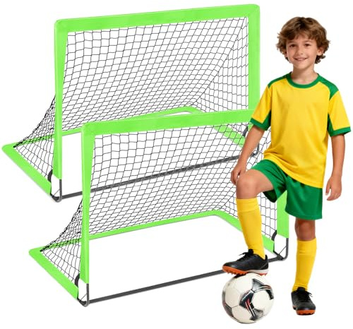 120x90x90 cm Pliable Cage de Foot de Ballon But de Foot Enfant Pop-Up Extérieur Intérieur Activité (120x90x90 cm)