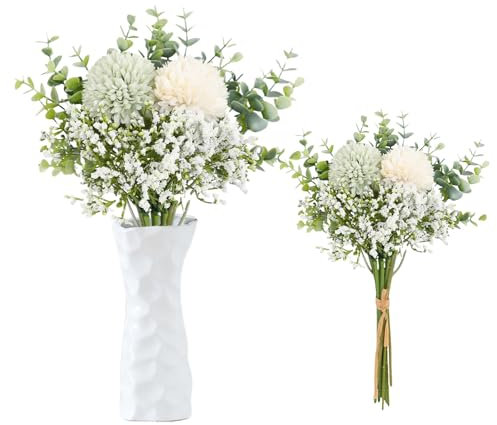 astylishome Kunst Blumen 12 Stück Künstlicher Löwenzahn Kunstblumen Ornament Künstliche Blumen Pusteblume Verzierung Dekorative Pflanzen Simulation 1809