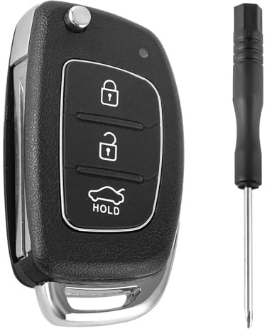 Trukafie 3 Tasten Gehäuse der Fernbedienung Typ Messer,Auto Schlüsselgehäuse für Hyundai i20 i30 i40 ix20 ix30 ix35 ix45 ix55 Santa Fe Tucson Elantra Accent