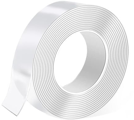 Onezebra 3 Meters double sided tape, 2mm*30mm Strong nano tape, Transparent adhesive tape for Multipurpose Home Decor, Photo Hanging, Poster, Carpet Fixing