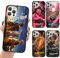 LunarDrift Personalisierte Handyhülle für iPhone 11 Pro Max Hülle 6.5'', Anime Kamado Tanjirou Nezuko Zenitsu Inosuke Giyuu Shinobu Manga Muster Optionale Text Custom Schutzhülle TPU Stoßfest