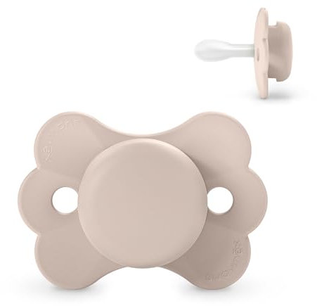 Suavinex, Schnuller für Babys 0-6 Monate, Schnuller mit physiologischem Silikonsauger SX Pro, Symmetrischer, flacher und flexibler Sauger, für Neugeborene, Respektiert die Mundentwicklung, Rosa Uni