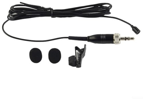 Lavalier Microphone, Miniature Omnidirectional Lavalier Lapel Mic, Excellent Sound Detachable Tie Clip
