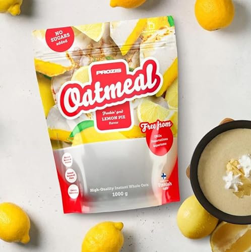 Prozìs OATMEAL 1 KG - FARINA AVENA INTEGRALE SOLUBILE - gusti a scelta (1 kg, Brownie al Cioccolato)