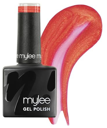 Mylee Vernis à Ongles Gel Semipermanent 8ml [Rose Spirit ] - UV/LED Nail Art, Manucure et Pédicure Durable, Usage Professionnel et Domestique [Fine Glitter Range] - Vegan & Cruelty Free