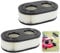 2 Pezzi Filtro Aria Tagliaerba per Motori Briggs & Stratton 593260 798452 798339 093000er, Sostituzione del Filtro Dell'Aria per Tosaerba, Luftfilter Giardino Rasenmäher per 4247 5432 5432K