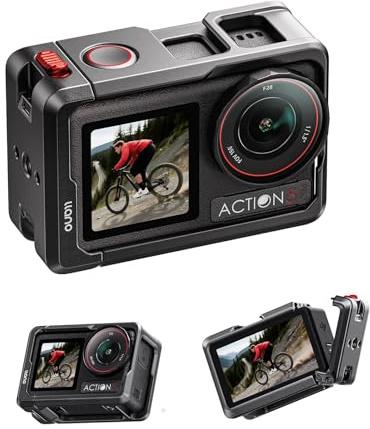 llano Action Camera Cage for DJI Osmo Action 5 Pro/Action 4 / Action 3, CNC Aluminum Protective Frame, Compatible with DJI Mic & Magnetic Base, Cold Shoe + 1/4-20 Mounts, Ultra-Light 57g