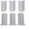 Lot de 6 blocs de garniture d'angle pour plinthes de 10 cm de haut, décoration d'angle simple (M, blanc)