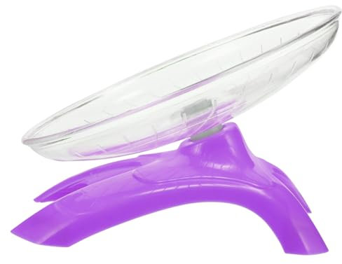 GALPADA Hamster Laufrad Silent Runner für Zwerghamster und Kleine Haustiere Geräuschloses für Hamster Chinchillas und Rennmäuse Transparentes Design für Optimale Sichtbarkeit