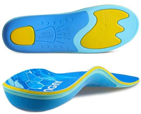 3ANGNI Heel Spur Orthotic Insoles, suitable for flat feet, plantar fasciitis, fallen arches, unisex arch support shoe insoles for men and women