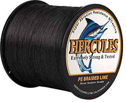 HERCULES Super Cast 100-2000m 109-2187 Yards 6-100lbs Test Ligne de pêche tressée pour Eau salée PE Tresse Lignes de Poisson Superline 4 brins