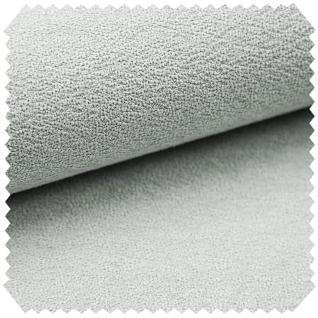 novely® MOERS feiner Bouclé Polsterstoff Möbelstoff außergewöhnliche Optik | Meterware | 1lfm (05 Hellgrau)