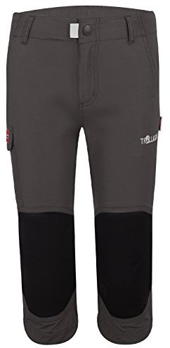 Trollkids Kinder Hammerfest 3/4 Trekking Hose, Dunkelgrau, Größe 134