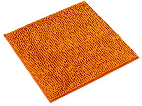 WohnDirect Badematte 45x45cm | Orange | rutschfest & Waschbar, Badezimmerteppich zum Set kombinierbar, Badvorleger, WC Garnitur, Badteppich, Oeko-TEX Zertifiziert