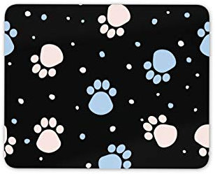 Destination Vinyl Ltd Funky Paw Prints Mouse Mat Pad - Cat Dog Kitten Puppy Cute Computer #15516