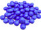 Armena Glasnuggets Blau Glassteine Blickdicht Deko Glasperlen Durchmesser 17-20mm 300g (Circa 75 Stück)