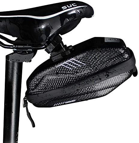 Fahrrad Satteltasche, wasserdicht Fahrrad unter dem Sitz Aufbewahrungstasche für Mountainbikes Satteltasch, EVA PU Satteltasche, Fahrrad-Reparatur-Werkzeuge Tasche, Tasche mit reflektierenden Streifen