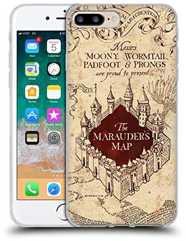 Head Case Designs Offiziell Offizielle Harry Potter The Marauder's Map Prisoner of Azkaban II Soft Gel Handyhülle Hülle kompatibel mit Apple iPhone 7 Plus/iPhone 8 Plus