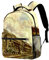 LORVIES Rucksack mit Dampflok und Eisenbahn, lässiger Rucksack, Schulterrucksack, Büchertasche, für Schule, Studenten, Reisetaschen