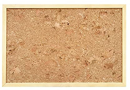 RENRUIRUI Pinnwand Wandmontage Gerahmter Korktafel Nachricht Fotowand-Vision-Board Mit Push-Pins, Für Heimschulbüro Dekor(Size:60X90CM)