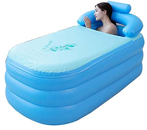 TJH Vasca da Bagno Gonfiabile, Vasca da Bagno Indipendente Gonfiabile, Vasca idromassaggio o Vasca da Bagno con Ghiaccio Facile da installare, Materiale in PVC nell'intera Area