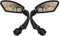 Arkham - Retrovisor de bicicleta para moto HD de acero inoxidable - Espejo retrovisor para bicicleta Generación 2.0 (2 piezas cuadradas)