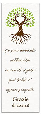 Segnalibro matrimonio segnaposto nozze albero della vita 30 pezzi