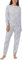 Disney Pigiama da donna in pile elasticizzato setoso, 2 pezzi, Mickey & Minnie Grigio, XXL