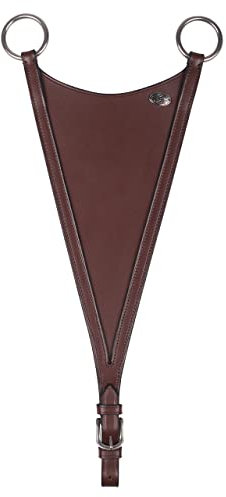 QHP Martingal-Gabel Geschlossen Leder (Vollblut, braun)