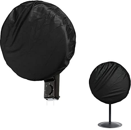 Bitubi Wall Mount Fan Cover,Waterproof Outdoor Fan Covers,Compatible for 18-20 Inch Industrial Fan and Pedestal Fan,Heavy Duty 600D oxford Dustproof Fan Cover,Black