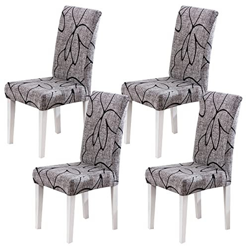 HZDHCLH Stuhlhussen 6er Set Stuhlbezüge Stretch abnehmbar, waschbar, Esszimmerstuhl-Schutzsitz für Hotel Restaurant Küche Hochzeitsfeier(Sulian/4 Stück)