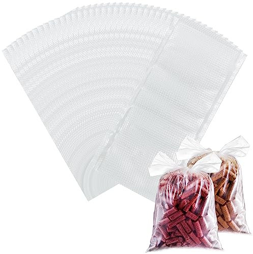 Realure 100 Stück PVA Beutel Angeln, PVA Beutelen Karpfenangeln, Schnell Auflösende PVA Bags für Boilies Karpfen, Futter, Dosenmais, Fischmehl, Pellets Angeln, Feederfischen, Angeltouren (150×200mm)