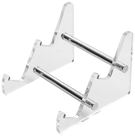 LAUGHERER 2-Tier Keyboard Display Stand Clear Acrylic Tablet Stand Gaming Keyboard Stands Mechanical Keyboard Display Stand