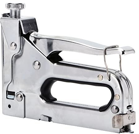 Heavy Duty Staple Gun, Ergonomic Upholstery Stapler Nail Gun Oil Painting Woodworking Frame Manual Nail Stapler Kit with 30 Nail Gun Needles for Interior Decoration