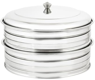VJR Stainless Steel Communion Tray Set with Cover - Pack 2 Holds 80 Food-Grade Cups | Durable, Polished Church Communion Servingware for Worship Services