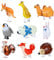 Kesote Luftballons Tier Walking Helium Ballons 9 PCS Folienballons Walker für Kinder Geburtstag Party Deko Geschenk Mitgebsel