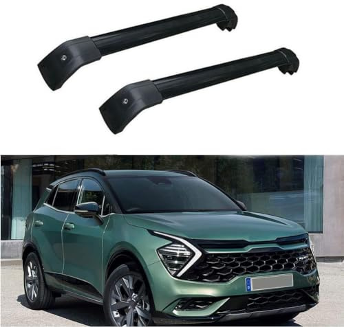 GENMAIBIGAO Dachträger für KIA All New Sportage 2022,Schmutzabweisend Dachboxen Skihalter Fahrradträger Auto Gepäckträger Relingträger,A