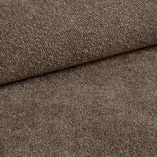 Heko Panels Polsterstoff Möbelstoff Meterware Stoff Zum Nähen Für Stühle Eckbank Bezüge Sessel Sofa Abriebfestigkeit 100000 Zyklen 200 x 142 cm Braun Sico