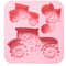 EIHI 3D Traktor Silikon Backform für Kindergeburtstag - Für Kuchen, Schokolade, Dessertpudding - 1 Stück