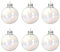 Weihnachtskugeln Glas 8cm 6 Stück - glänzend - Große Christbaumkugeln Weihnachtsbaumkugeln für Weihnachten - Christbaumschmuck & Weihnachtsbaumschmuck - Klar irisierend