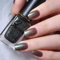 Glitter Nail Polish, Laser Nail Varnish, Diamond Glitter Quick Dry Nail Varnish No UV Lamp Curing, Chip Resistant, Non-Toxic, Long-Lasting for Women & Girls At-Home Manicure (11#Black)