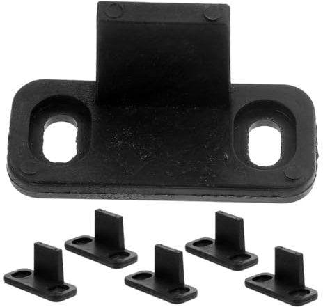 GARVALON 6 Stück Bodenführungen Für Scheunentore Untere Schiene Schwarze Reibung Für Lange Lebensdauer Passend Für Verschiedene Türstile