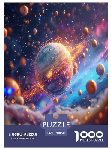 Planet Jigsaw Puzzles Puzzles for Adults Kids. 1000 Piece Great Gifts Challenge Toy Educational Game Home Decoration for Adults& Kids Age 14 Years Up 70x50cm/1000pcs