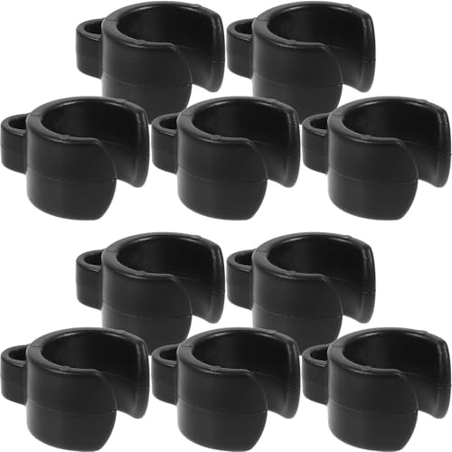 PRETYZOOM 20pcs Plastic Cable Clips for Mic Stand Cable Holder with Pole Mount Design Portable and Sturdy Wire Holders Preventing Tripping Hazards Suitable for Outdoor Use