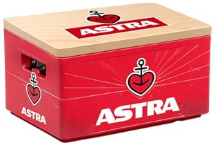 ASTRA Bierkastensitz, Sitzauflage, Praktische Sitzgelegenheit für deinen 20er Bierkasten