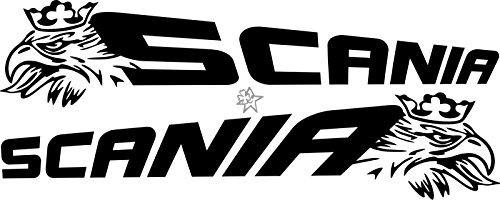 myrockshirt 2X SCANIAAufkleber No232 Greif Seite Spiegel ca. 80 cm Aufkleber LKW Truck Tuning Trucker Sticker Decal